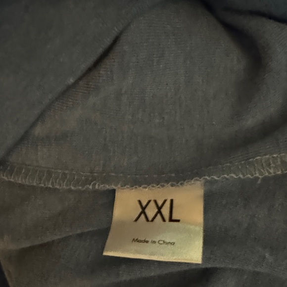 Women's Long Sleeve Hooded Pullover - Blue - Picture 2 of 2